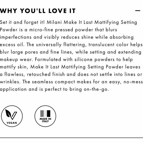 🦋6/$25 Milani Make It Last Matte
Setting Powder New FullSz - Picture 4 of 5